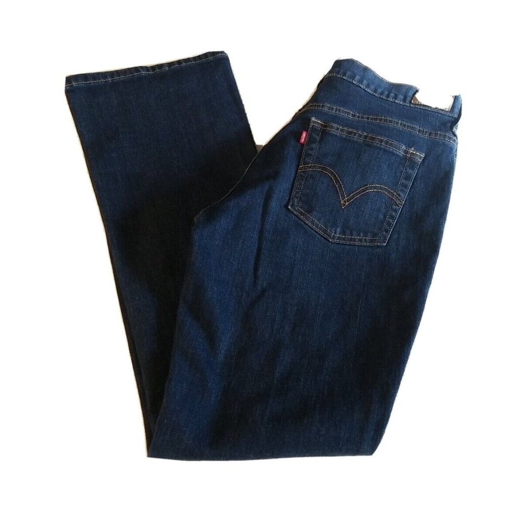 Levi’s 515 Jeans Women's 8‎ Bootcut Dark Wash Mid-Rise Blue Denim 5 Pocket Zip